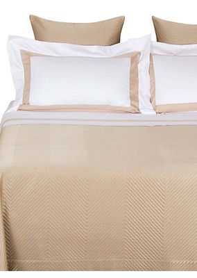 Lux Herringbone King Coverlet