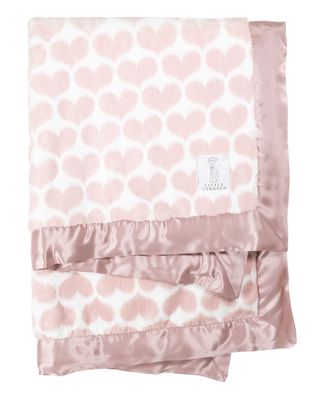 Luxe Heart Army Printed Plush Baby Blanket