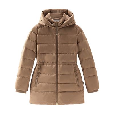 Luxury Parka in Wool and Silk Blend