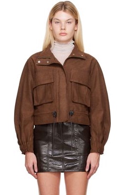 LVIR Brown Faux-Suede Jacket