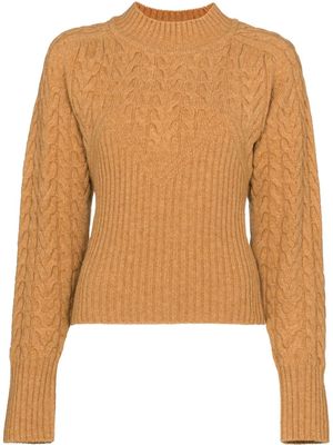 LVIR cable-knit merino jumper - Neutrals