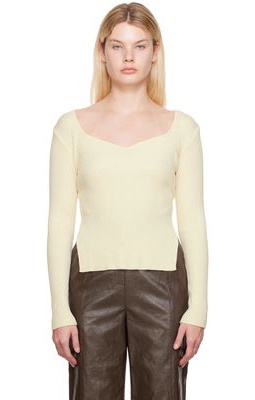 LVIR Off-White V-Neck Sweater