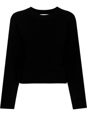 LVIR open-back knitted jumper - Black