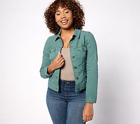 LVPL by Liverpool Jean Jacket - Shale Green
