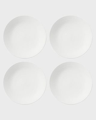 LX Collective White Dinner Plates, Set of 4