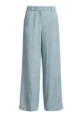 Lydia Denim Wide-Leg Pants