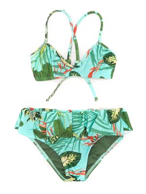 Lygia & Nanny Bela tropical print bikini set - Green