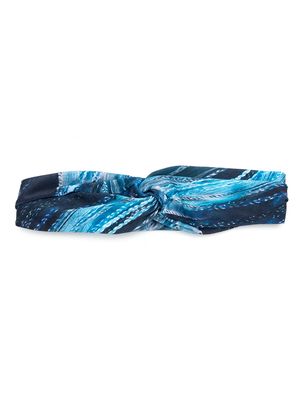 Lygia & Nanny Bethania rope-print headband - Blue