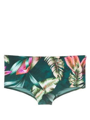 Lygia & Nanny Copacabana botanical-print swimming trunks - Green