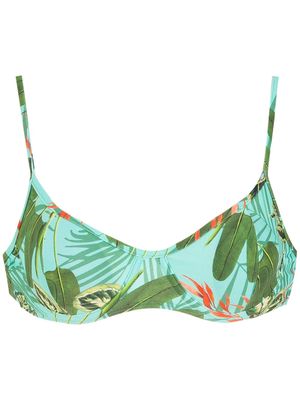 Lygia & Nanny Fiji tropical print bikini top - Green