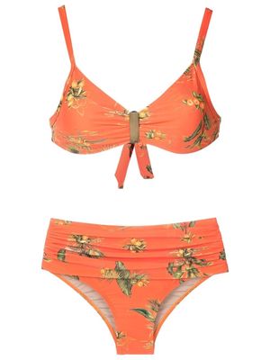 Lygia & Nanny floral-print bikini bottoms - Orange