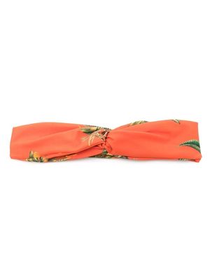 Lygia & Nanny floral-print headband - Orange