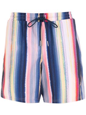 Lygia & Nanny Gil stripe-print swimming shorts - Multicolour