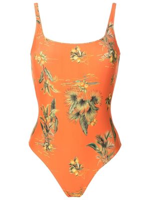 Lygia & Nanny Hapuna floral-print swimsuit - Orange