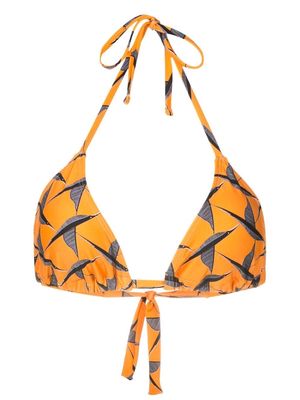 Lygia & Nanny Iasmim halterneck bikini top - Orange
