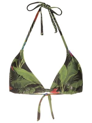 Lygia & Nanny Iasmin botanical-print bikini top - Green