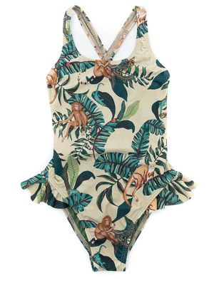 Lygia & Nanny jungle print swimsuit - Neutrals