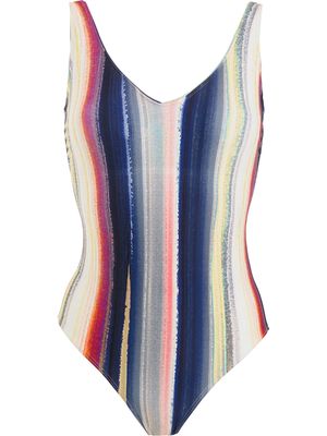 Lygia & Nanny Laila stripe-print swimsuit - Multicolour