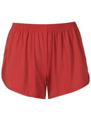Lygia & Nanny Lee elasticated-waist mini shorts - Red