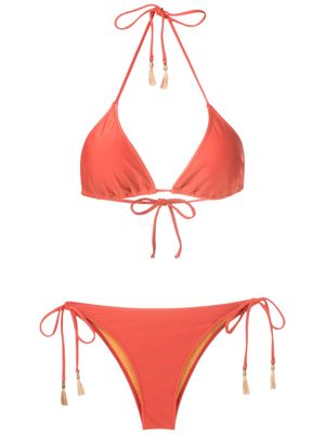 Lygia & Nanny Maya tassel-detail bikini set - Orange