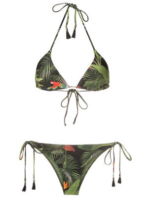 Lygia & Nanny Maya tassel-embelishment bikini - Green