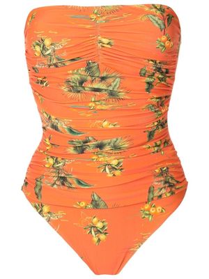 Lygia & Nanny Melissa floral-print swimsuit - Orange