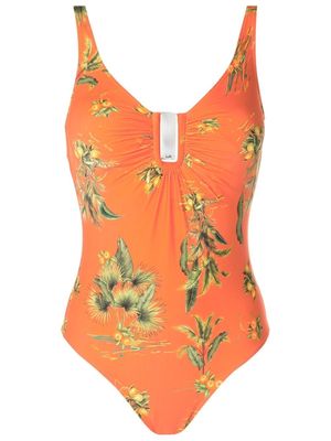 Lygia & Nanny Mirassol floral-print swimsuit - Orange