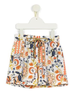 Lygia & Nanny patterned flared shorts - Multicolour