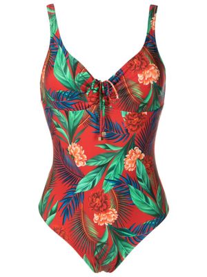 Lygia & Nanny Rosa floral-print swimsuit - Red