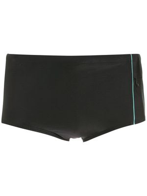 Lygia & Nanny stripe-detail swim shorts - Black