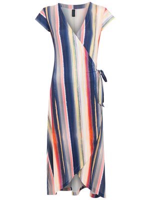 Lygia & Nanny striped wrap midi dress - Multicolour