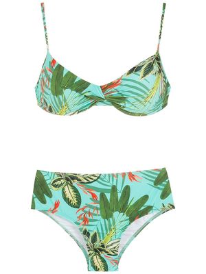 Lygia & Nanny Veronica tropical print bikini - Green