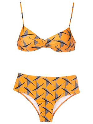 Lygia & Nanny Verônica twisted bikini set - Orange