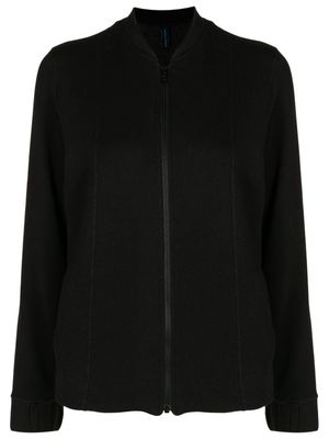 Lygia & Nanny zip-front cotton-blend jacket - Black