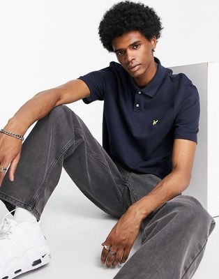 Lyle & Scott Archive relaxed fit polo shirt in navy