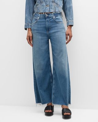Lyra Cropped Wide-Leg Jeans
