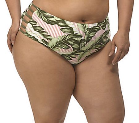 LYSA Green Mid-Rise Swim Bottom Plus Size - Sta cey