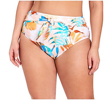 LYSA Love Your Size Always Side Tie High-Waist Bottom-Floral