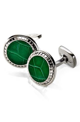 M-Clip® Alligator Cuff Links in Green 