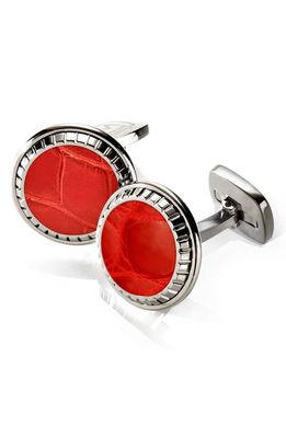 M-Clip® Alligator Cuff Links in Red 