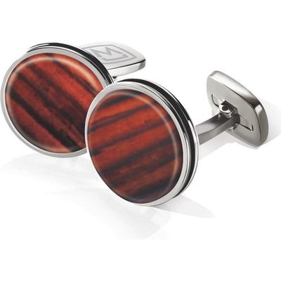 M-Clip® Cocobolo Cuff Links in Stainless Steel/Cocobolo 