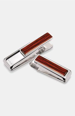 M-Clip® Wood Inlay Money Clip in Cocobolo Wood 