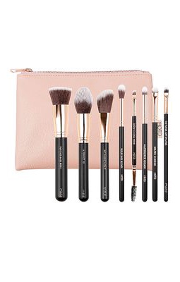 M.O.T.D. Cosmetics Best Of Face And Eye Brush Set in Black.