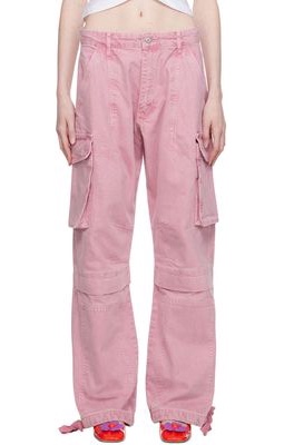 M05CH1N0 Jeans Pink Cargo Jeans