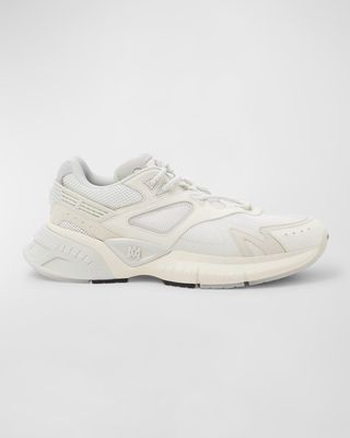MA-1 Leather Mesh Trainer Sneakers