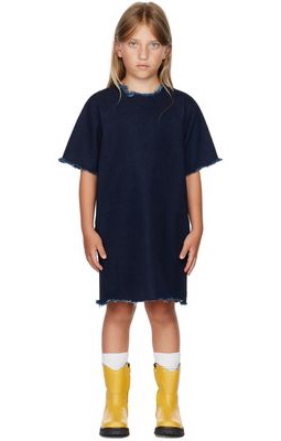 M'A Kids Kids Navy Denim Oversized T-Shirt Dress