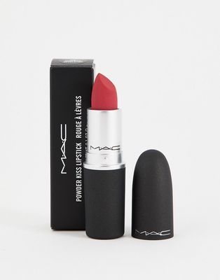 MAC Powder Kiss Lipstick - Shocking Revelation-Red