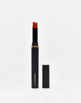 MAC Powder Kiss Velvet Blur Slim Lipstick - Sorry Not Sorry-Orange