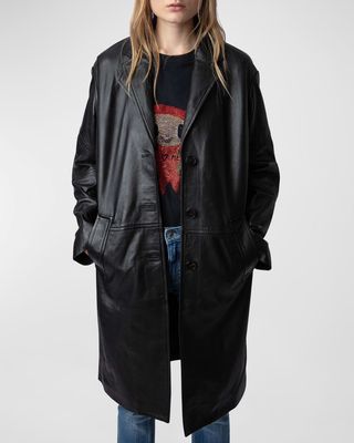 Macari Leather Coat