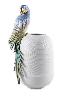Macaw Bird Vase